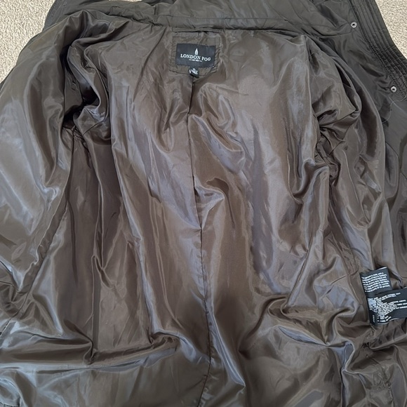 London Fog Women's Diamond Quilted Down Mid Length Moss Puffer Jacket Size XL - Picture 12 of 12